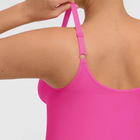 Body gainant sexy pour femme à col en V, une pièce moulante à fermeture éclair très extensible, amincissant et sculptant la taille, vente en gros