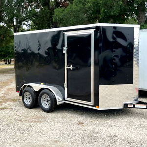 Remolque de Carga Cerrado Azul de Diseño Nuevo y de Calidad, con Acabado en Negro, Eje Único, Capacidad de 2001-3000 kg, Tamaño de 7-14 pies, para Transporte Utilitario - Product Image 1