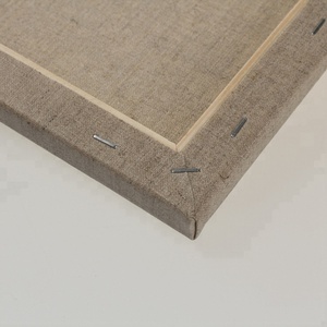 Della fabbrica all'ingrosso 30*40cm 220g grigio <span class=keywords><strong>canapa</strong></span> con 1.6*3.0 centimetri <span class=keywords><strong>di</strong></span> legno <span class=keywords><strong>di</strong></span> paulonia per la <span class=keywords><strong>pittura</strong></span> a olio - Product Image 5
