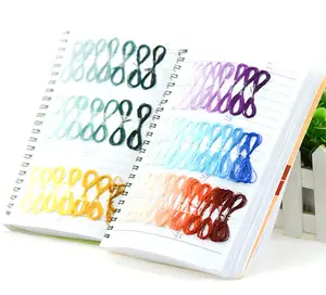 カラーカード本を配線するためのホット販売実用的な刺Embroideryシルク糸カラーカード