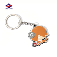 Longzhiyu – Porte-clés personnalisé en PVC et silicone, design écologique, pendentif en caoutchouc, figurine miniature, 20 ans d'expérience