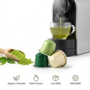 Cápsulas Funcionales de L-Teanina con Sabor a Matcha, Aptas para Cafeteras Diarias, Selección de Sabores Variados, Muestras Gratis - Product Image 1