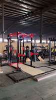 Venta al por mayor Power Rack Squat Rack con Plataforma Gimnasio en Casa S088 Entrenador Multifuncional con Plataforma de Levantamiento de Pesas