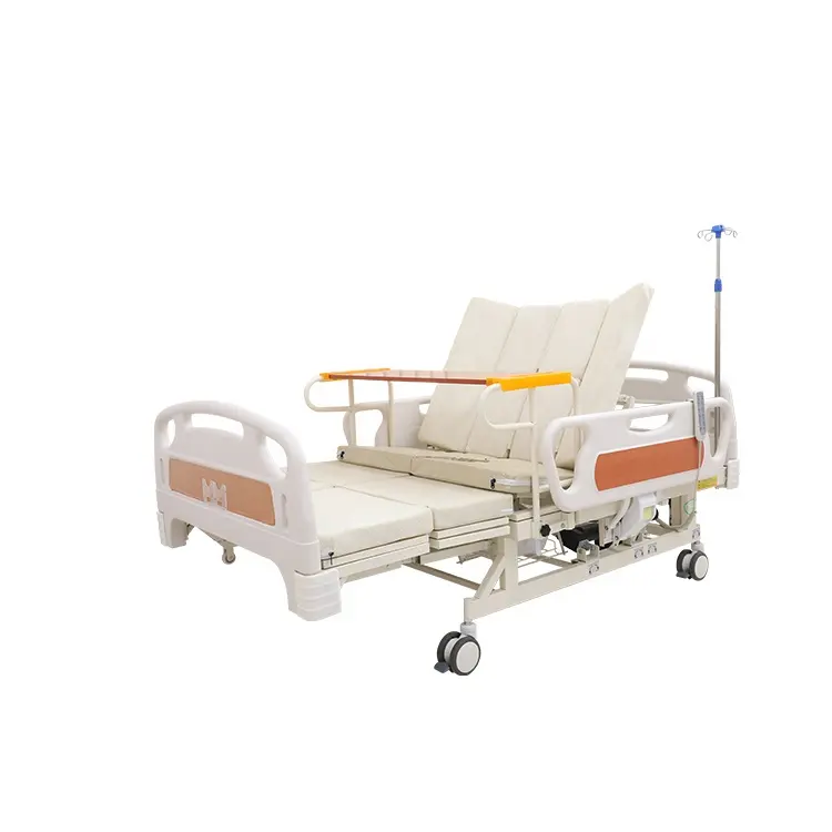 Mobilier médical AB lit d'allaitement électrique, lit d'allaitement multifonctionnel avec matelas toilette pour Patients