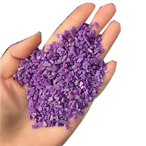 Wholesale 7-9mm spiritual crystal gravels natural Reiki purple phosphosiderite crystals chips fengshui