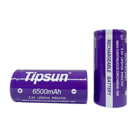 Baterai Ultra-Long Life 32700 Tipsun 3.2V 6.5Ah LiFePO4 Grade A Sel Silinder Isi Ulang