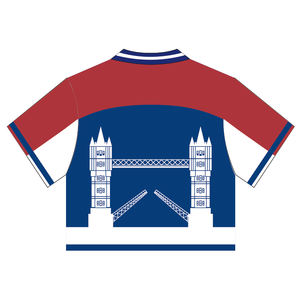 Custom <b>Uk</b> Flag Sublimation <b>Vintage</b> Football Jerseys Souvenir <b>T</b> <b>Shirts</b> Streetwear American Boxy Fit Cropped Football Jersey - Product Image 3