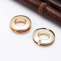 Œillet rond à vis de 13 mm de diamètre intérieur, renforcé, résistant à l'usure, qui conserve sa couleur et est lisse, adapté aux sacs pour hommes et femmes