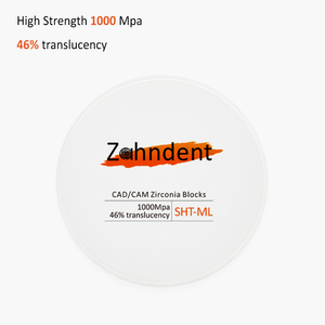 Zahndent Miglior Blocco di Zirconia SHT Multistrato Disco di Zirconio per Odontoiatria CAD/CAM Prezzo Blocco di Zirconia - Product Image 1