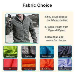 Chaqueta Táctica de Forro Polar para Hombre, con Logotipo Frontal Personalizado, Impermeable, Cortavientos, para Deportes al Aire Libre, Senderismo, Camping, con Múltiples Bolsillos - Product Image 6