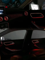 Kit d'accessoires de mise à niveau pour éclairage ambiant dynamique et coloré de l'intérieur de voiture Mercedes CLA W117 GLA W156, panneau décoratif LED