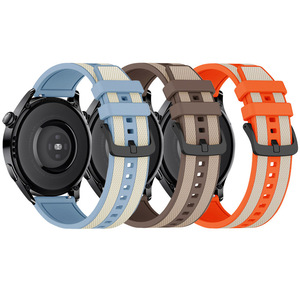 Tschick 20mm 22mm correa de silicona para Samsung <span class=keywords><strong>Galaxy</strong></span> Watch 7 FE 6 4 Classic 5 <span class=keywords><strong>Pro</strong></span> 44 40 43 47 45mm pulsera <span class=keywords><strong>Galaxy</strong></span> <span class=keywords><strong>Watch6</strong></span> 7 Correa - Product Image 1