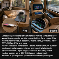 Chargeur de voiture sans fil escamotable 12V 24V 15W à chargement rapide 3.0 pour camions, camping-cars, bateaux, autobus, fourgonnettes – Installation encastrée
