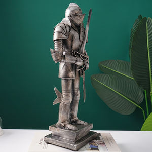 Yeni uluslararası senkron listelenen ofis dekorasyon gümüş demir zırh modeli ev ofis dükkanı Pub dekoratif Metal Model zırh - Product Image 4