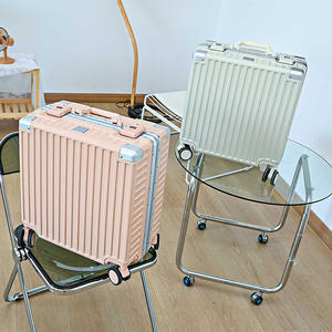 Vente en gros de bagages de <span class=keywords><strong>cabine</strong></span> en aluminium de 18 pouces <span class=keywords><strong>valise</strong></span> en ABS avec roues de transport sacs de voyage bagage à main Maletas De Viaje - Product Image 4