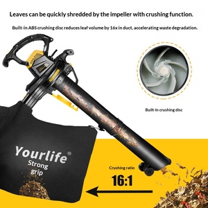 Souffleur de jardin haute puissance, <span class=keywords><strong>aspirateur</strong></span> et <span class=keywords><strong>broyeur</strong></span> de feuilles avec système de dépoussiérage pour usage extérieur - Product Image 5