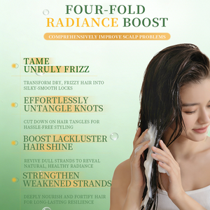 2026 جديد جرين ليم عشبة أوزمان العشبية العضوية لإصلاح الشعر وتنعيمه تركيبة مركزة مغذية ومرطبة للشعر الجاف - Product Image 5