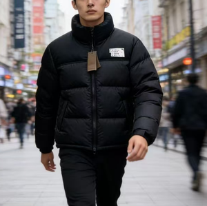 Veste d'hiver rembourrée en coton pour homme, modèle 2025, avec logo personnalisé, col épais et protection contre le froid, pour garçons - Product Image 4