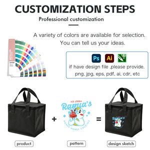 גדול לשימוש חוזר תרמי קר תיק מכולת נייד קניות tote עם דפוס הסוואה עבור מזון נשיאה - Product Image 2