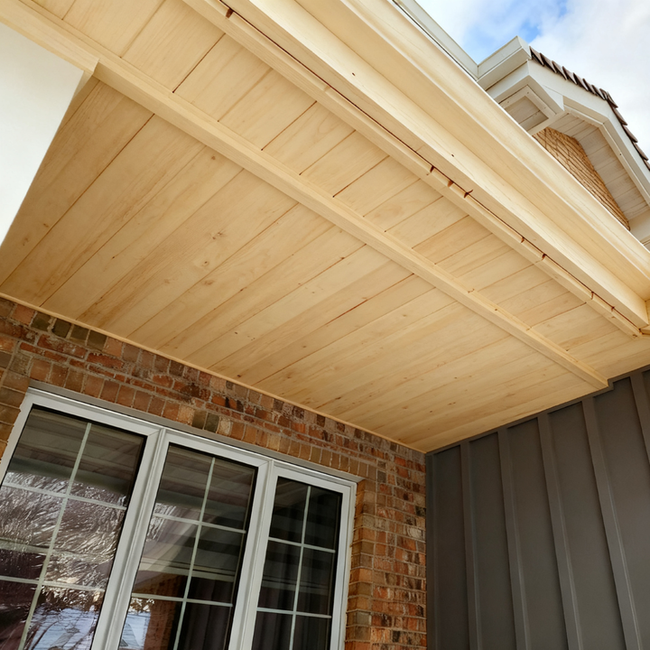 Engineered Wood Soffit Panels for Public Walkway and Corridor Ceilings ...