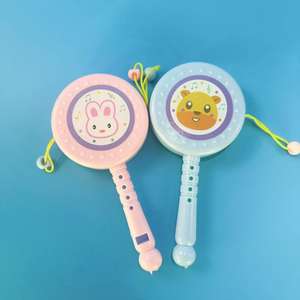 Juguete para bebé, tambor de sonajero de dibujos animados, de 0 a 3 años, para guardería, educación temprana, sonajero de mano, tambor, juguete para niños, tienda de juguetes - Product Image 2