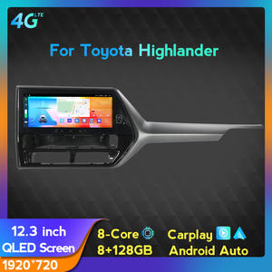 MEKEDE QLEDหน้าจอระบบนําทางรถยนต์สําหรับToyota Highlanderรถเล่น + อัตโนมัติวิดีโอสเตอริโอรถเล่น <span class=keywords><strong>6</strong></span> + 128Gเครื่องเล่นดีวีดี - Product Image 2