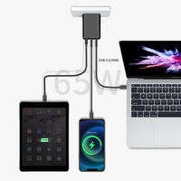 Chargeur Rapide Réel 65W Chargeur de Téléphone Prise EU Station de Charge pour iPhone 15 Pro Chargeur iPhone Original