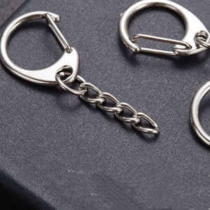 D <b>Ring</b> Keychain Zinc Alloy Carabiner Keychain White Nickel Color Hard Wearing Metal <b>Key</b> Chain <b>Accessory</b> - Product Image 3