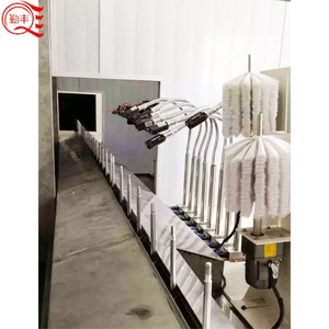 Tự động dedusting bàn chải để chai nước hoa chai thủy tinh phun sơn dòng để làm sạch bề mặt chai - Product Image 2