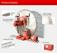 420mm depteh BJ-1000DW mur en béton scie circulaire coupe machines prix en vente