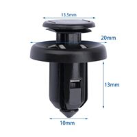 Retenue de pare-chocs avant à poussoir avec insert métallique interne, remplacement pour Acura 91505-S9A-003, garantie 3 ans, fabriqué en Chine