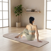 Tapis de yoga de luxe de haute qualité en PU, antidérapant, personnalisable avec logo, durable, ovale