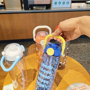 Sports Bottle 900ml One Click Pop Up Straw Plastic Water Bottle For Outdoor Sports And Daily Use - Product Image 4