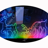Guirlande lumineuse à pixels programmable Ws2811 LED RGB, boule pliable illuminée pour Noël, motifs lumineux 3D