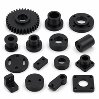 Pièces robotiques usinées sur mesure par CNC, fournisseur OEM, précision 0,005 mm, ISO 9001, rugosité de surface Ra 1,6 µm pour l'usinage du POM Delrin