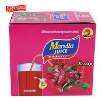 Poudre de jus de bissap Marella, poudre de fruits biologique, poudre de boisson instantanée, poudre de jus pour boissons saines