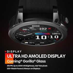 Zeblaze Stratos 3 AMOLED Smartwatch 1,43 inch IP68 waterdicht Bluetooth-oproepen GPS sport fitness smartwatch - Product Image 4