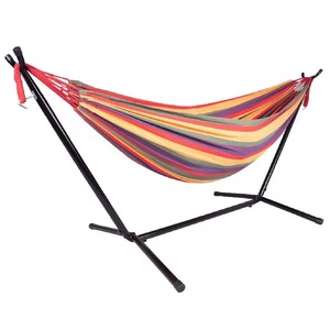 Hamaca Doble con Soporte Plegable, Cama Columpio para Acampar al Aire Libre, Silla con Estructura <span class=keywords><strong>de</strong></span> Hierro para Dormitorio, Bolsa <span class=keywords><strong>de</strong></span> Transporte - Product Image 3