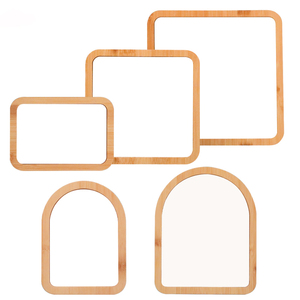 Varias formas de cama de bambú sublimación marco de fotos de impresión personalizada en blanco con buen precio - Product Image 1