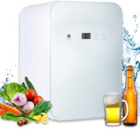 Refroidisseur thermoélectrique portable et réchauffeur Mini réfrigérateur 8L panneau en verre trempé et contrôle de température numérique réglable