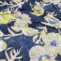 Tissu en mousseline de soie 8mm imprimé numérique personnalisé Tissu imprimé en soie pure 100% Tissu en soie florale