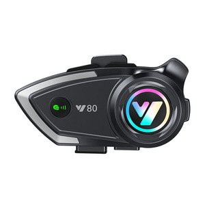 Y80 impermeable a prueba de polvo para casco Bluetooth auriculares EQ efecto de sonido Subwoofer motocicleta sistema de comunicación directo de fábrica - Product Image 5