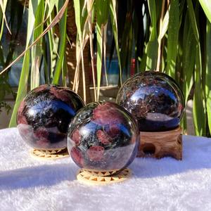 Vente en gros de sphères en astrophyllite grenat de style bohème de haute qualité, pierre de cristal naturelle pour une décoration intérieure unique et des cadeaux de vacances - Product Image 6