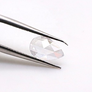 Wuzhou Yingma <span class=keywords><strong>Lab</strong></span> Tạo Ra Đá Quý Màu Trắng Cz Đá Quý Hình Quả Lê Hoa Hồng Cắt Phẳng Lưng <span class=keywords><strong>Zirconia</strong></span> - Product Image 6