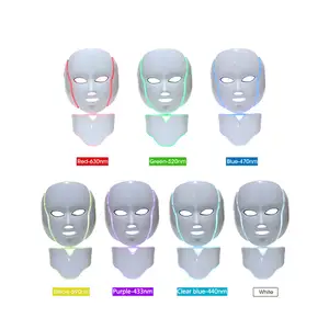 OEMフェイシャルマスク家庭用スキンケアフェイスLEDマスクゴールドカラー電気LEDフェイシャルLED光線療法マスク