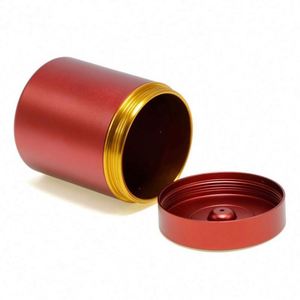 Pot de rangement en aluminium de haute qualité, conteneur de 2,2 pouces pour herbes et épices, logo personnalisé - Product Image 3