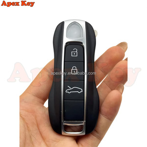 Étuis de clés de remplacement noirs de haute qualité et élégants pour Porsche 911 avec autocollants pour la création de cadres photo artistiques - Product Image 5