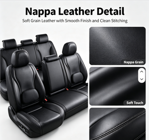 Coprisedili per Auto MELCO Anteriori e Posteriori in Poliestere Facile Installazione Design Diviso Vestibilità Standard Nero Made in China - Product Image 2