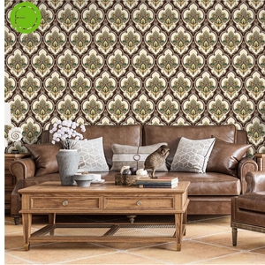 Papel Tapiz Autoadhesivo Removible de PVC UDK de 45cm*1000cm con Diseño Floral para Decoración de Paredes de Dormitorios y Salas de Estar - Product Image 1