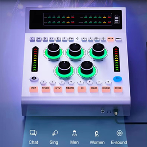 Tarjeta de sonido portátil para podcast, mezclador de audio, cambiador de voz, interfaz para YouTube, TikTok, transmisión en vivo, karaoke, equipo de grabación - Product Image 1
